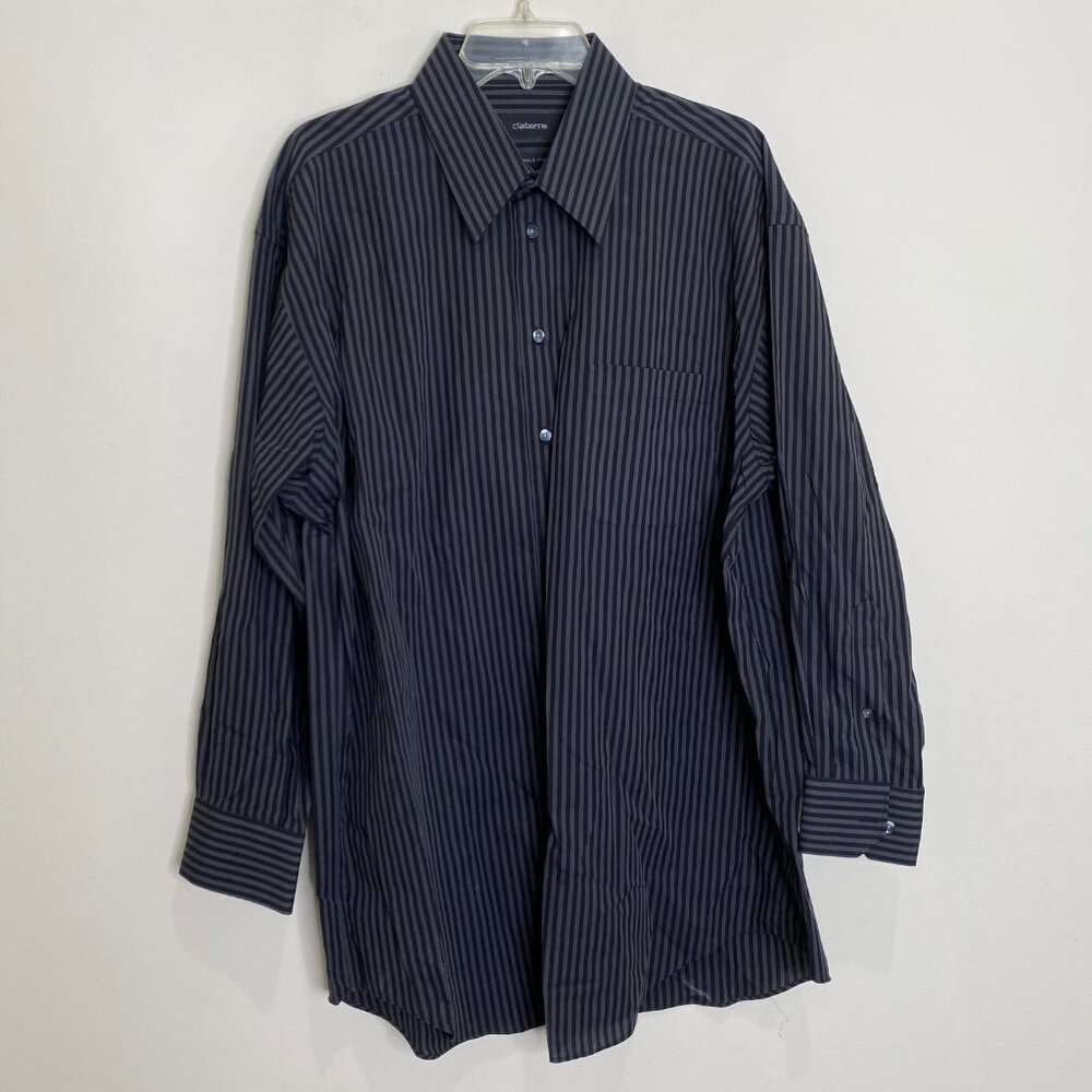 Claiborne Button Down Long Sleeve Shirt SZ XL, 17 - 32/33